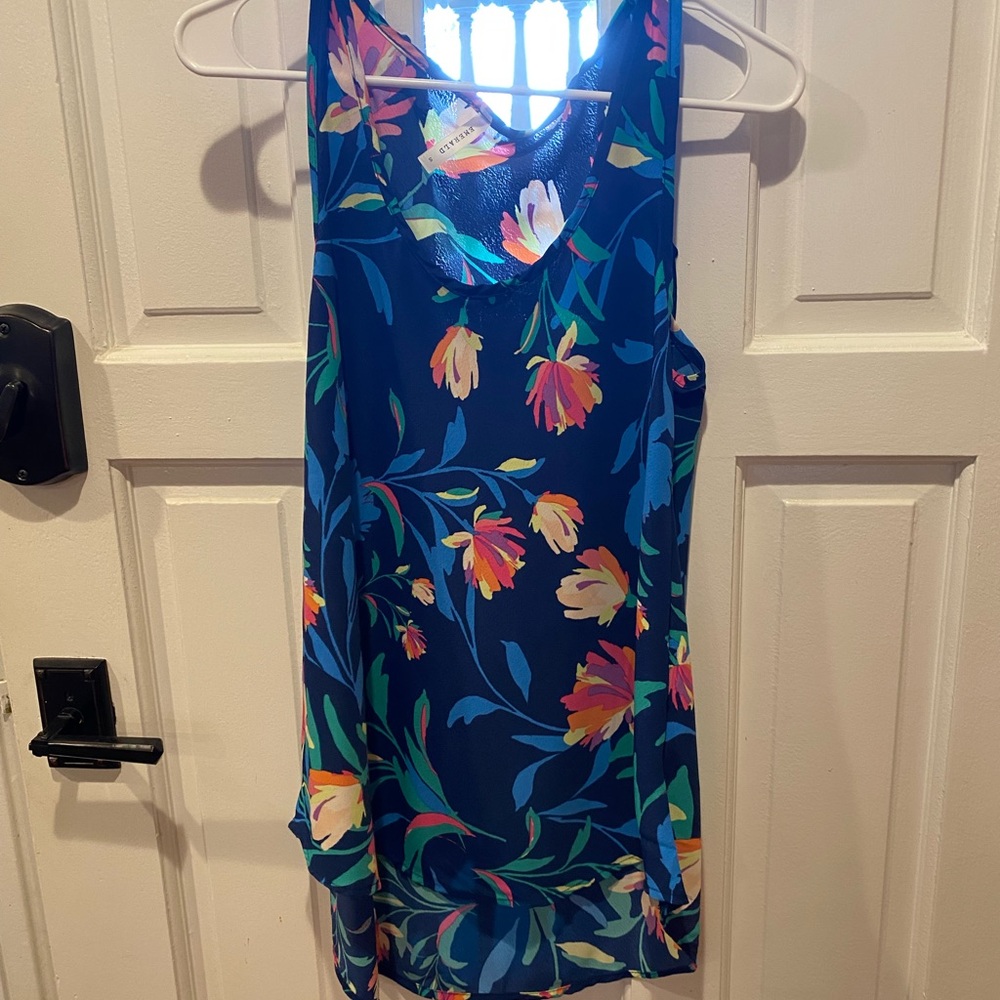Emerald Vibrant Floral Top